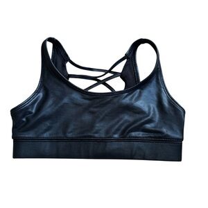 Justice Active Black Sports Bra Girls 26 Small / 6-7